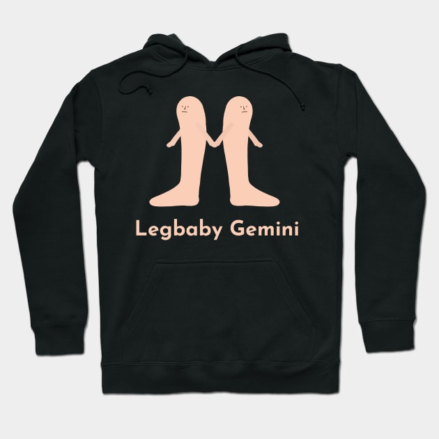 Legbaby Gemini | Zodiac | Cute | Funny | Weird | Gift | Minimalist | Star Sign | Astrology | Hoodie by WiseCat